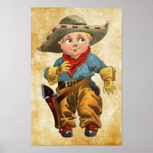 schattige  cowboy poster