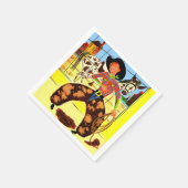 schattige cowboy servet (Hoek)