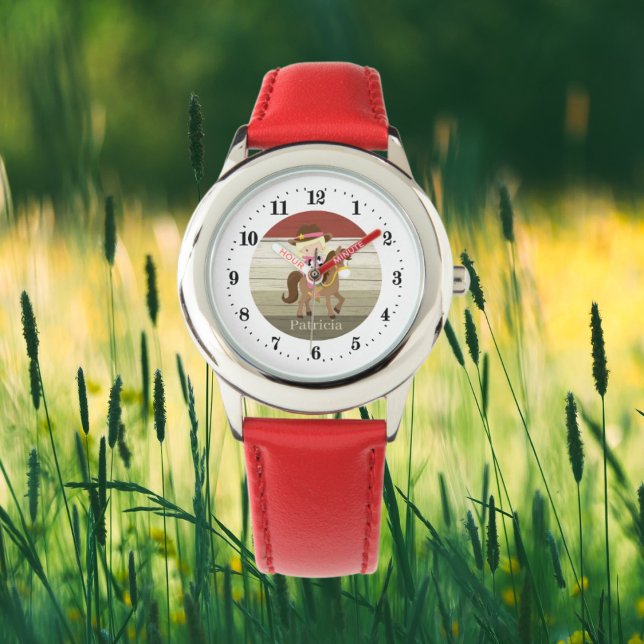 schattige cowgirl horloge (Creator heeft geüpload)