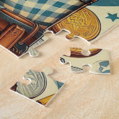 Schattige  cowgirl legpuzzel (Zijkant)