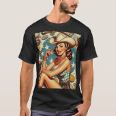 Schattige  cowgirl t-shirt (Voorkant)