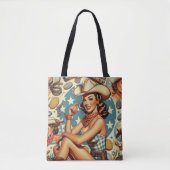 Schattige cowgirl tote bag (Voorkant)