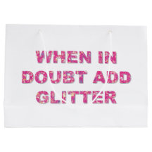 Schattige crafting citaat roze glitter