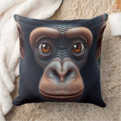 Schattige Crazy Funny Chimpansee Anime Portret Kussen (Deken)