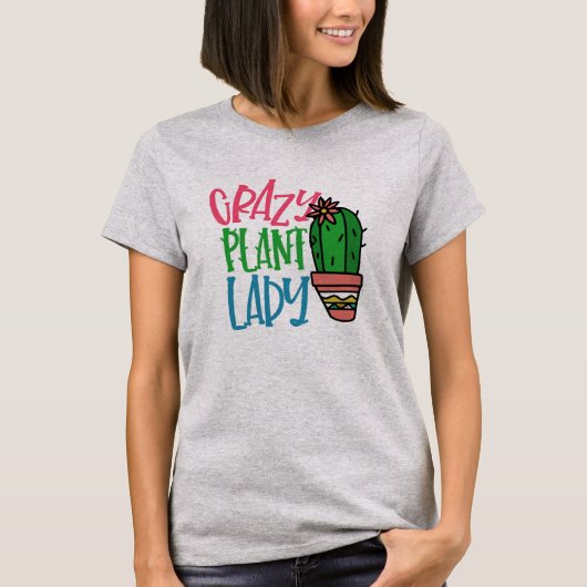 Schattige Crazy Plant Lady Arizona Cactus TShirt D (Voorkant)