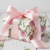 Schattige Cream Venus Flytrap Vastgelopen op Je Li Cadeaupapier