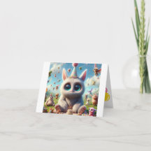 Schattige Creature Verjaardagswensen