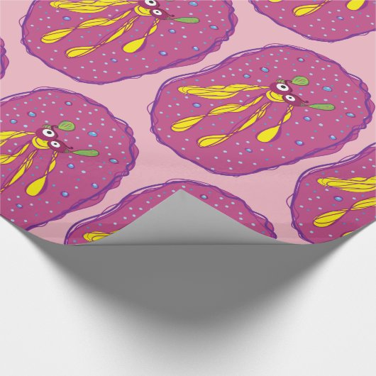 Schattige Creature Wrapping Papier (Hoek)