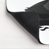 Schattige Crested Puffin Cartoon zwemmen Muismat (Hoek)