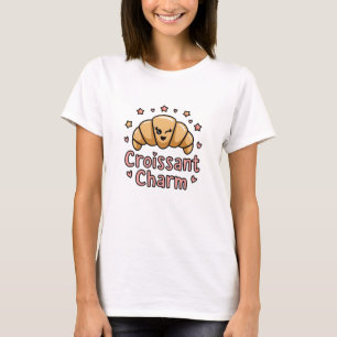 Schattige Croissant Graphics voor patisserie fans T-shirt