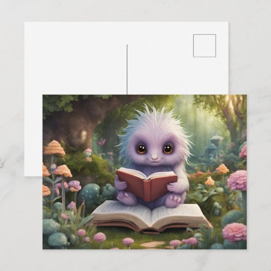 Schattige Cryptid-Briefkaart Briefkaart (Voorkant / Achterkant)