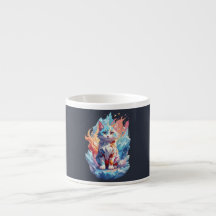 Schattige Crystal Fantasy Cat Design