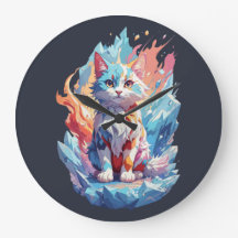 Schattige Crystal Fantasy Cat Design