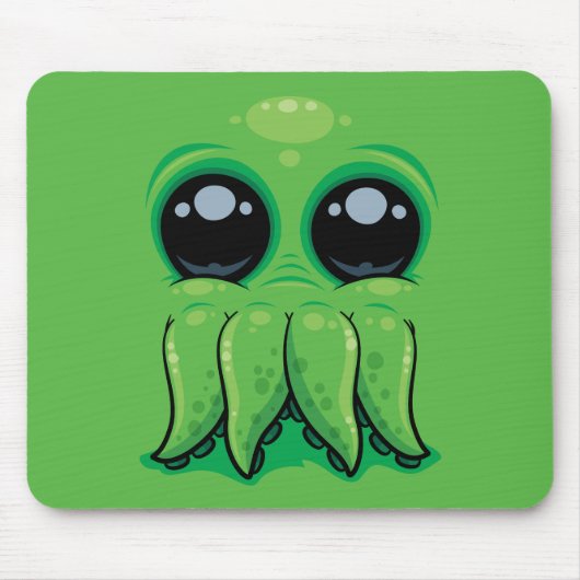 Schattige Cthulhu Gezicht Muismat (Voorkant)