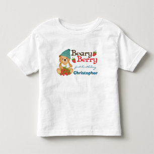 Schattige Cub Beary Berry Eerste Verjaardag Kind T Kinder Shirts
