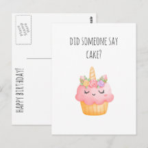 Schattige Cupcake Leuke Verjaardag