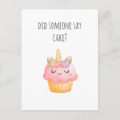Schattige Cupcake Leuke Verjaardag Briefkaart (Voorkant)