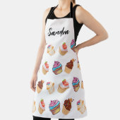 Schattige Cupcake Pattern, zoet dessert, Schort (Insitu)