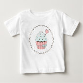 Schattige Cupcake Pink & Mint Blue Design (Voorkant)
