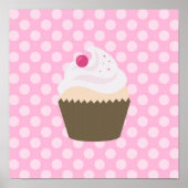 Schattige Cupcake Poster (Voorkant)