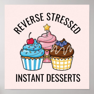 Schattige Cupcake Poster