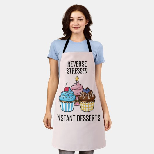 Schattige Cupcake Schort (Gedragen)