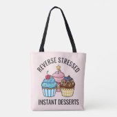 Schattige Cupcake Tote Bag (Achterkant)