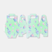 schattige cupcake Zoete zeemeermin Verjaardagsfees Bedankdoosjes (Uitgevouwen)