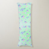 schattige cupcake Zoete zeemeermin Verjaardagsfees Lichaamskussen (Voorkant Verticaal)