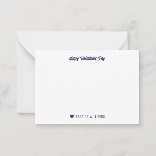 Schattige Cupid Boog Pijl Hart Patroon Valentijnsd Notitiekaartje (Voorkant)