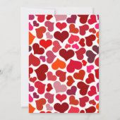 Schattige Cupid Rabbit Valentijnsdag ontwerp Kaart (Achterkant)