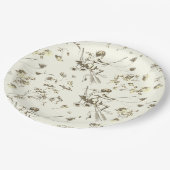 Schattige  Cupido Angel Gold Beige Bloementoilet Papieren Bordje (Gekanteld)