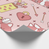 Schattige Cupido Corgis inpakpapier (Hoek)
