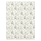 Schattige  Cupido Engel Zwart Wit Bloemen Toile Tafelkleed (Voorkant)