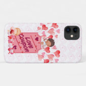 Schattige Cupido Liefdescoupon Case-Mate iPhone Case (Achterkant (horizontaal))
