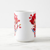 Schattige Cupido Met Boog En Pijl Koffiemok (Center)