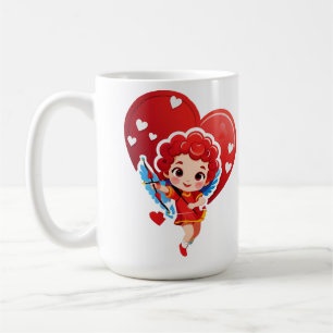 Schattige Cupido Met Boog En Pijl Koffiemok