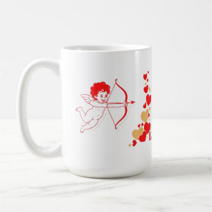 Schattige Cupido Met Boog En Pijl Koffiemok