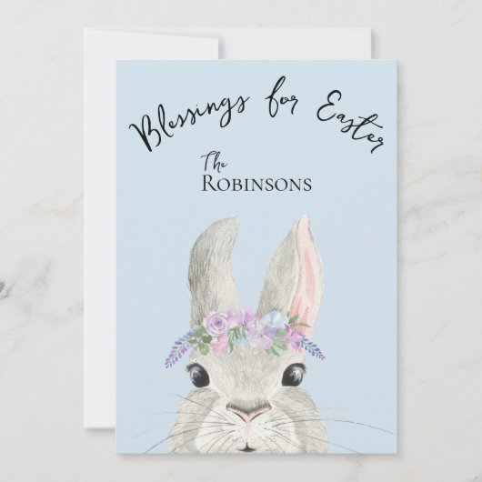 Schattige Curious Rabbit Roze Lila Bloemenkroon Pa (Voorkant)