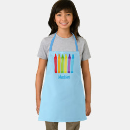 Schattige Custom Crayon Basisschool Kinder Schort