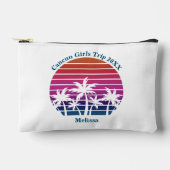 Schattige Custom Meisjes Strandtrip Roze Palmboom Etui (Voorkant)