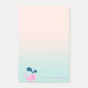 Schattige Cute Baby Whale Post-it® Notes
