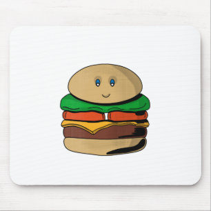 Schattige Cute Burger Hamburger Kawaii Muismat