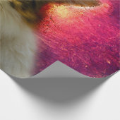 Schattige Cute Calico Cat Cadeaupapier (Hoek)