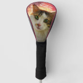 Schattige Cute Calico Cat Golfheadcover (Voorkant)