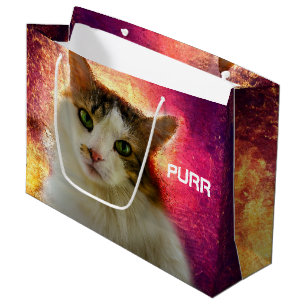 Schattige Cute Calico Cat Groot Cadeauzakje