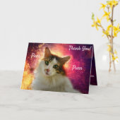 Schattige Cute Calico Cat Kaart (Gele Bloem)