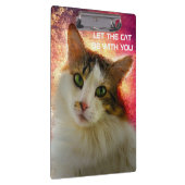 Schattige Cute Calico Cat Klembord (Rechts)