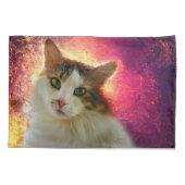 Schattige Cute Calico Cat Kussensloop (Achterkant)