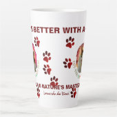 Schattige Cute Calico Cat Latte Mok (Voorkant)